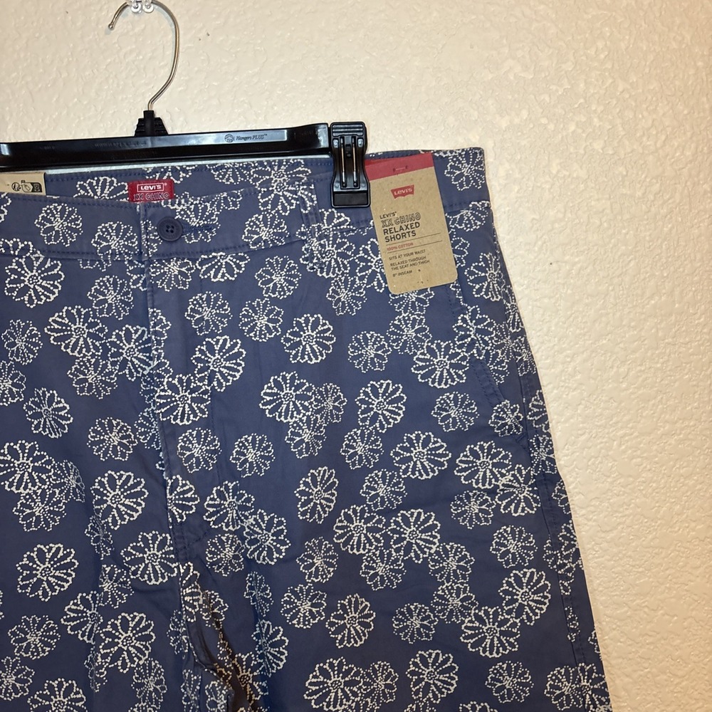 Levis Chino‎ Shorts Mens 36 Floral Lightweight 100 % Cotton - Picture 6 of 16